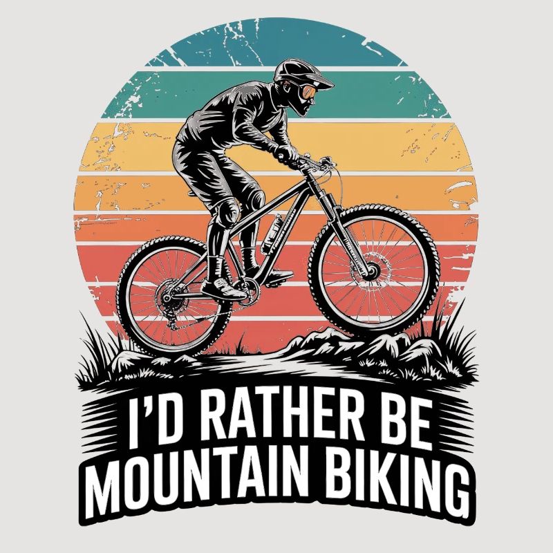 VTT, Descente, Action du cyclisme
