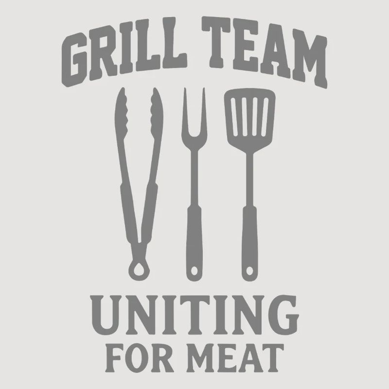 GRILL TEAM UNITING FOR MEAT BBQ Graphic