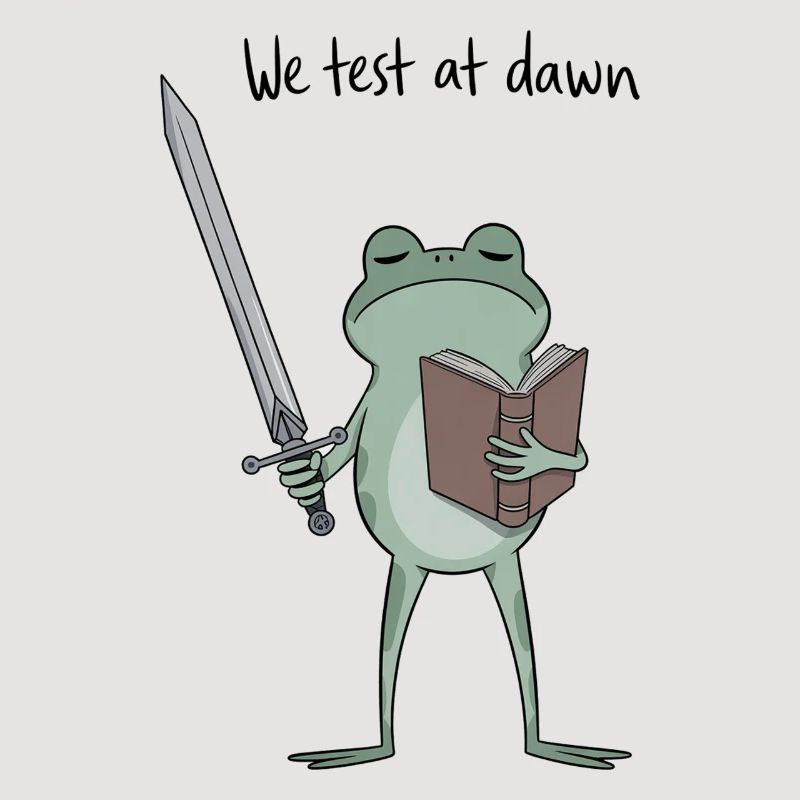 Dawnbound Frog Knight liest