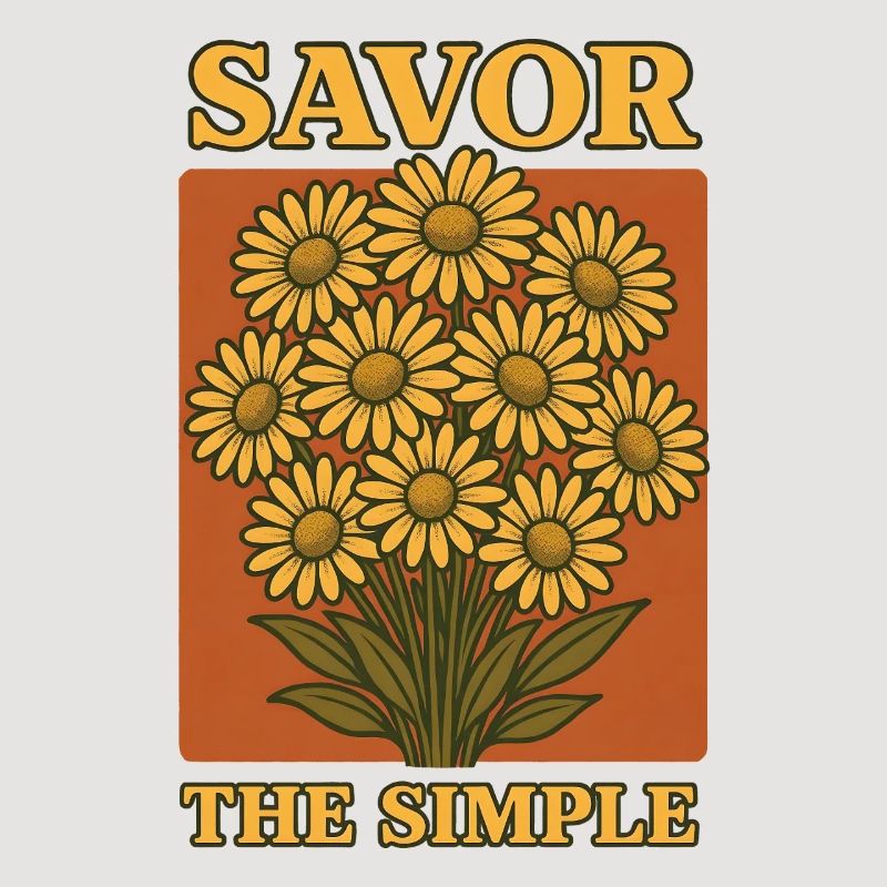 Profite simplement | Les fleurs vivent lentement