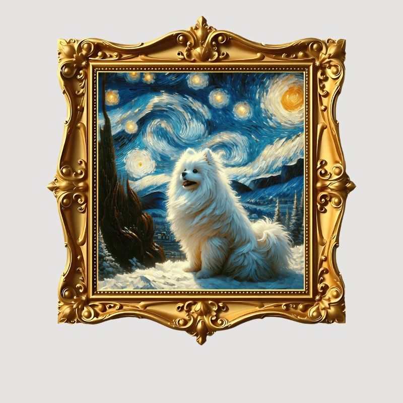 Spitz Zwergspitz Starry Night