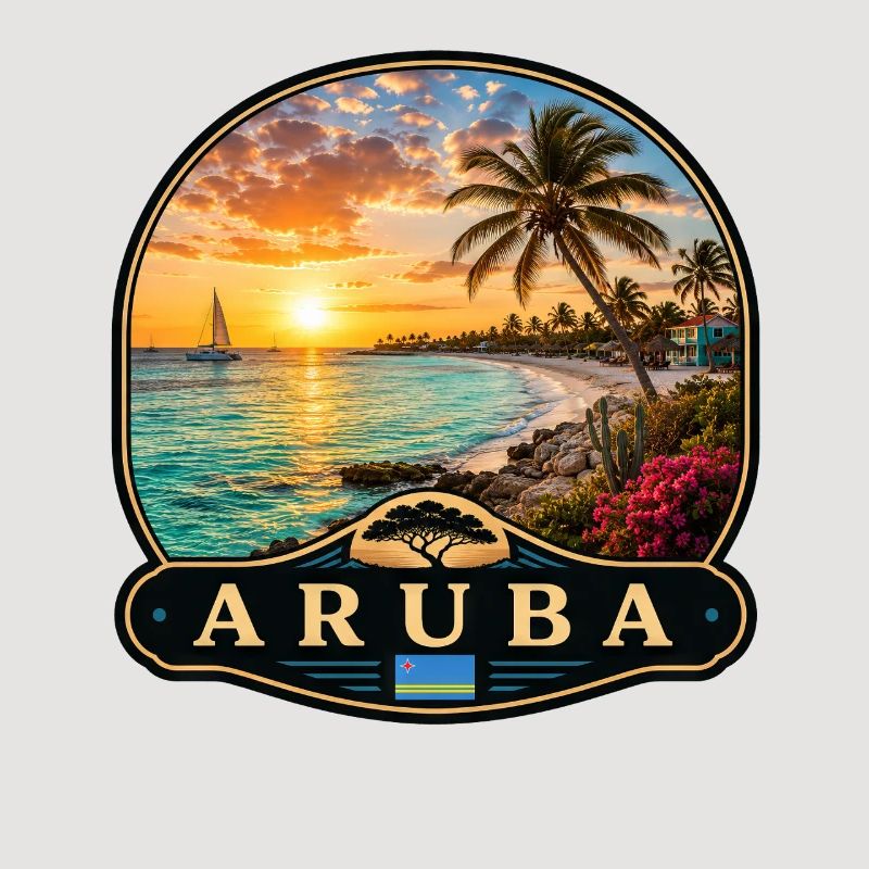 Aruba Eagle Beach Divi Divi Baum Karibik Tropisch 