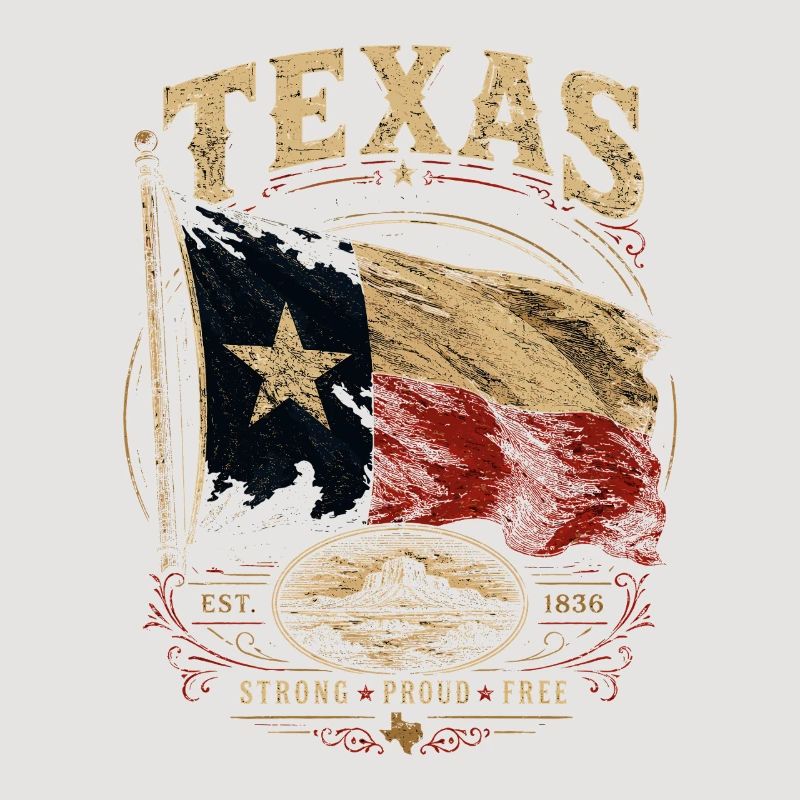 Fierté du drapeau du Texas : Stark & Free