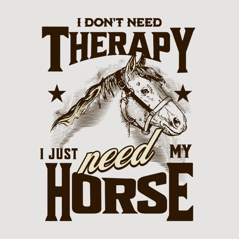 Pferdetherapie-Humor