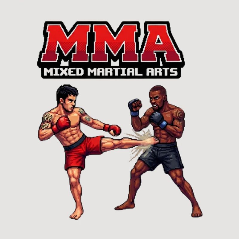 Duel de combat MMA Style Pixel