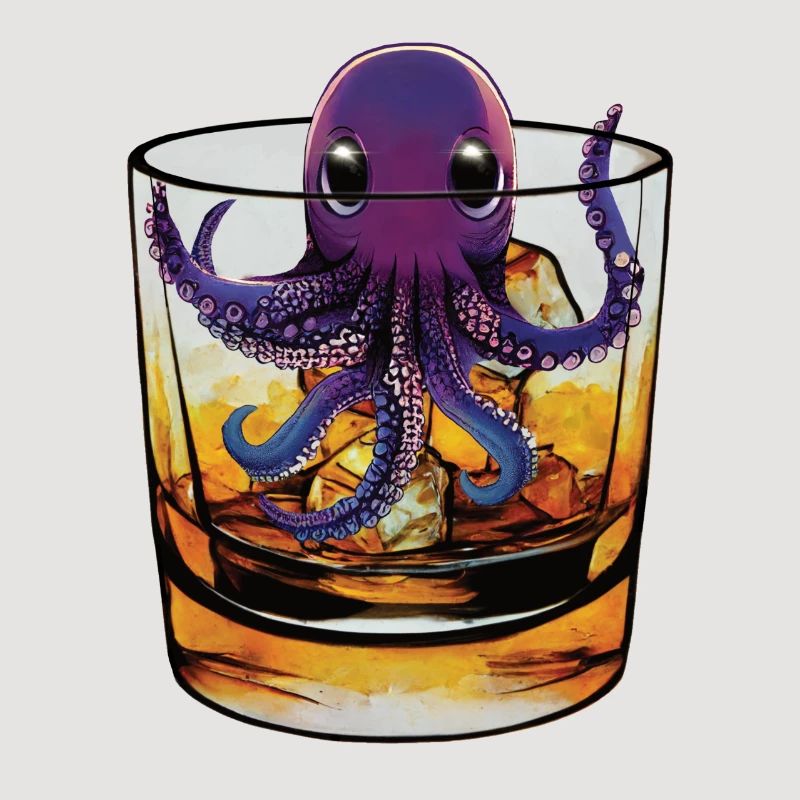 Small squid in whiskey 🥃