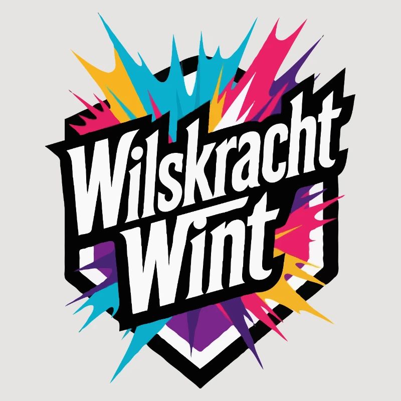 Willenskraft gewinnt: bunte Power-Motivation