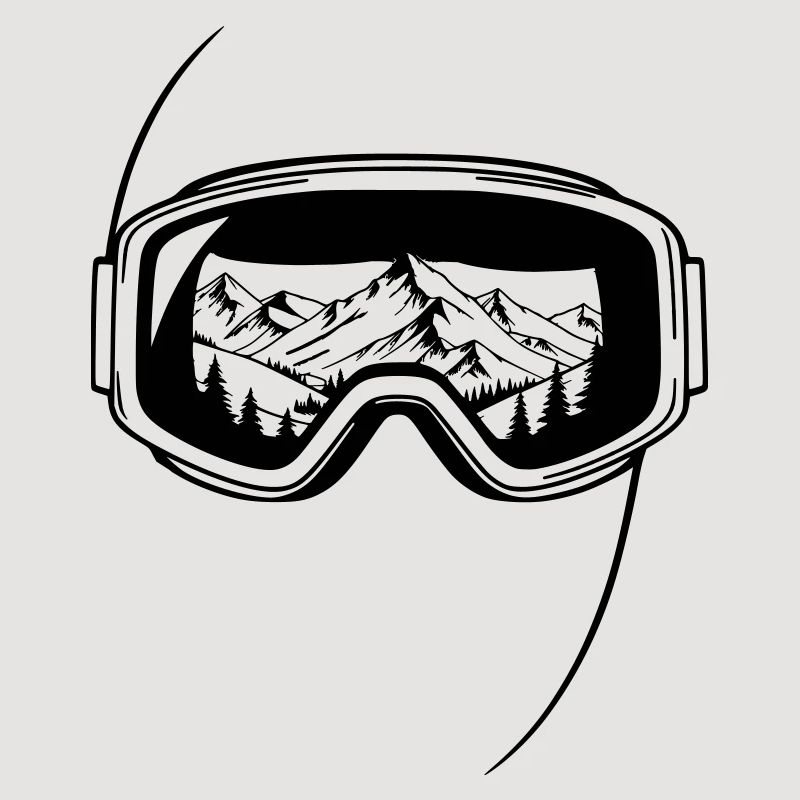 Summit View Ski Goggles Graphic