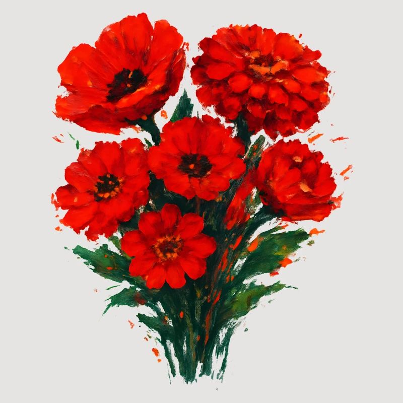 Rote Mohnblüten Aquarell