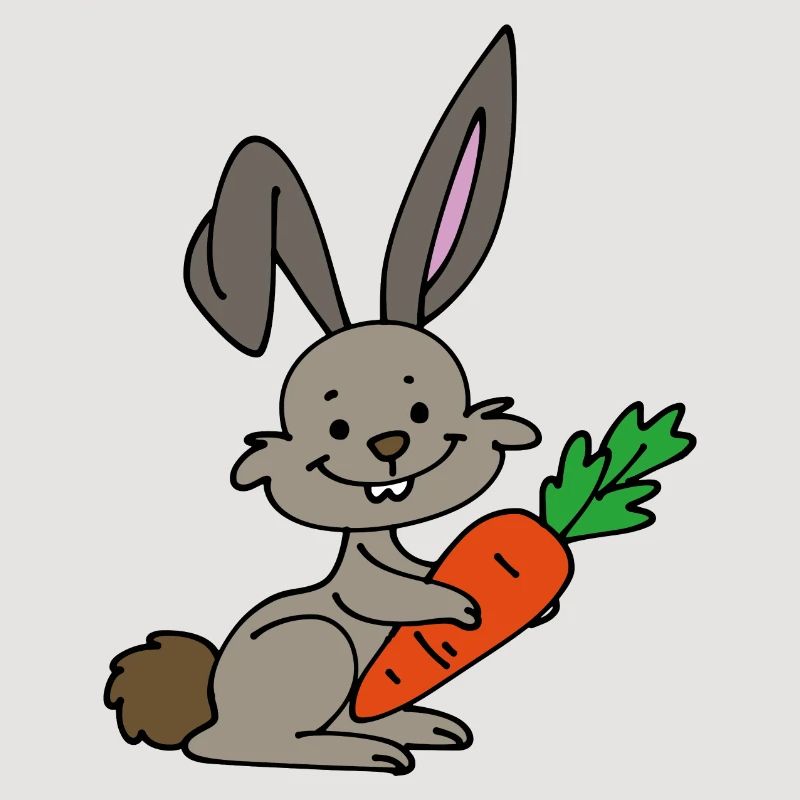 Rabbit with carrot