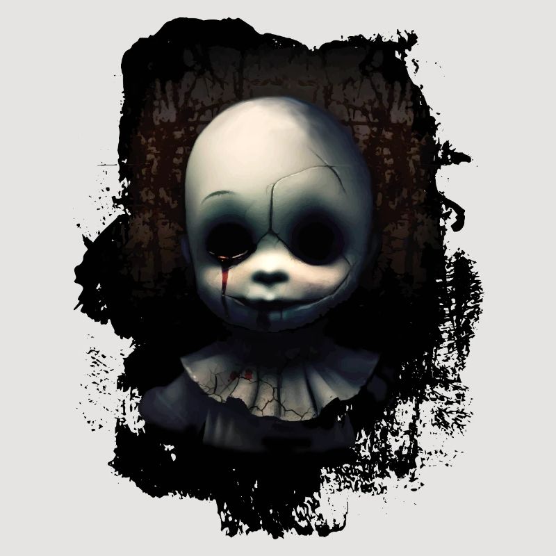 Visage de poupée cassé