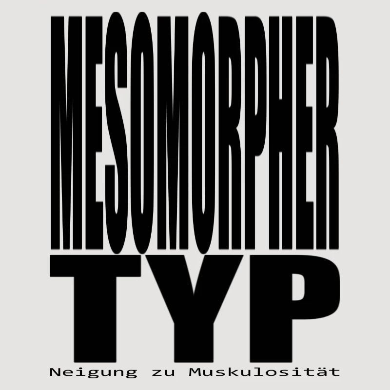 Mesomopher type Tendency to muscularity