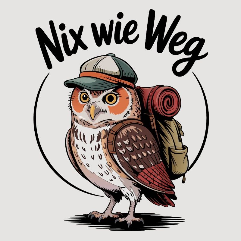 Waldabenteuer Eule mit Rucksack