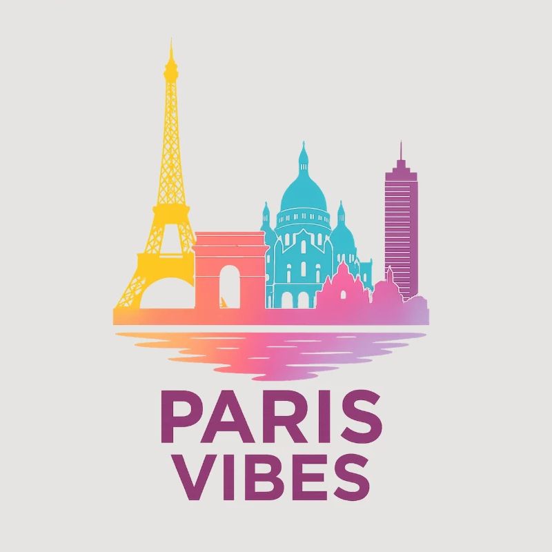 Silhouette de gradient de Paris Vibes