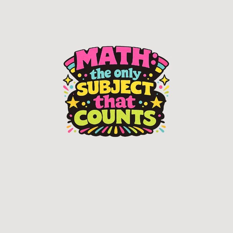 Math Counts : un design rétro vibrant