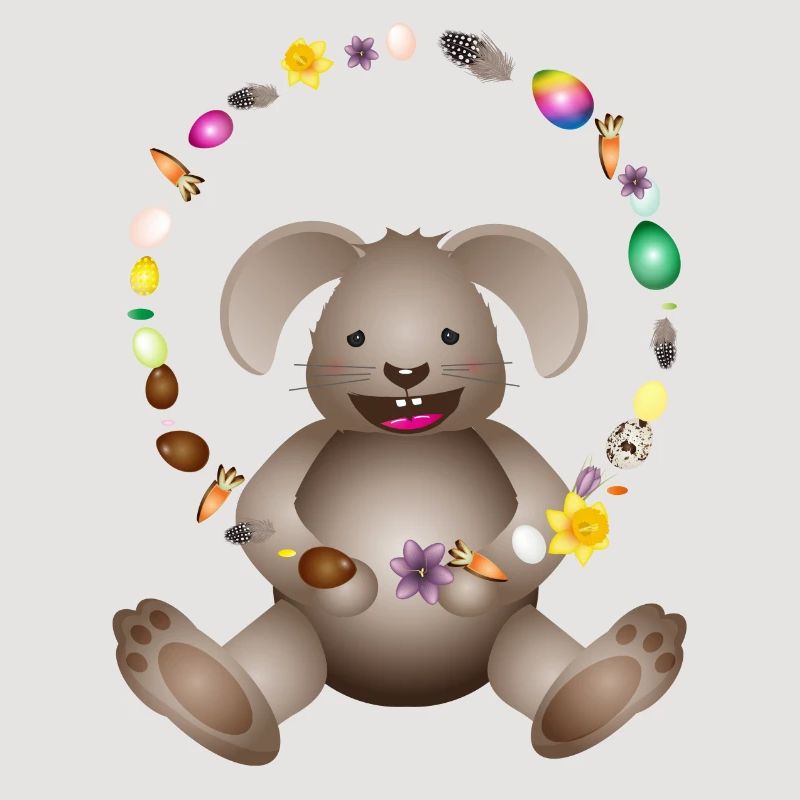 laughing Easter juggling Easter decorations