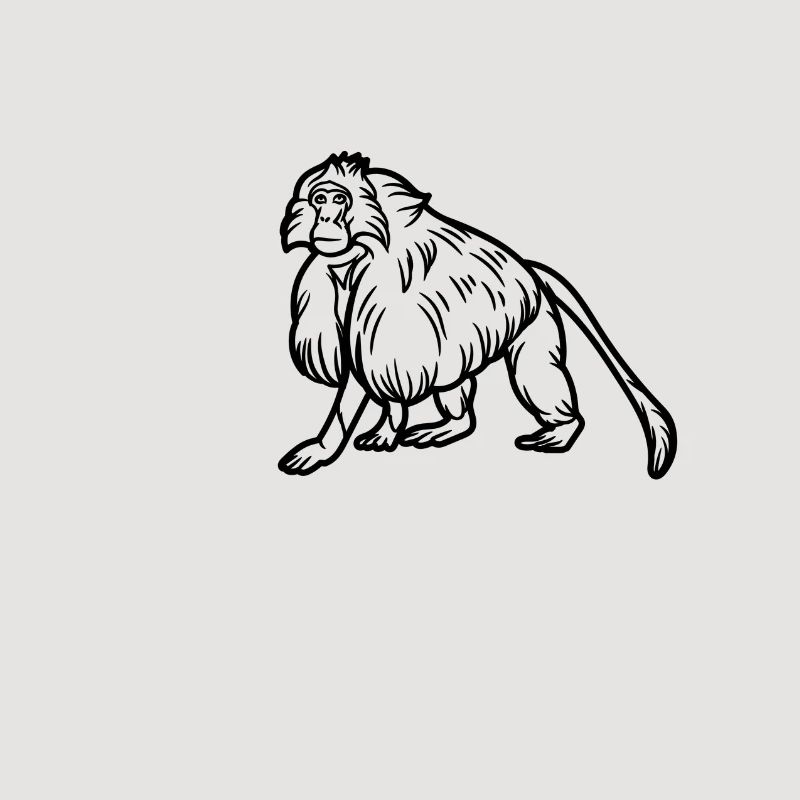 Gelada-Affe
