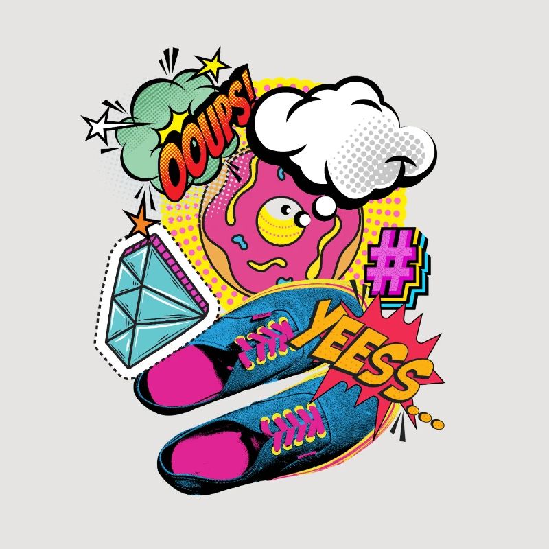 YEESS! - Colorful pop art & comic book explosion