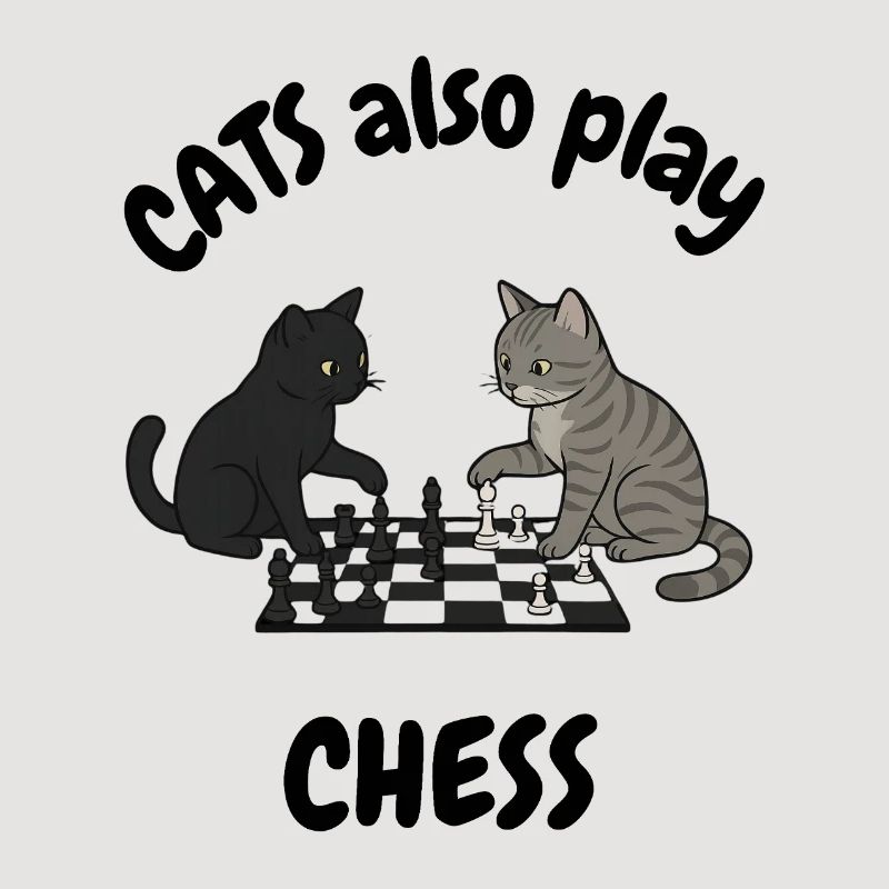 Cat also play chess