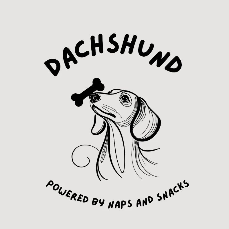Dachshund - Powered by Naps and Snacks