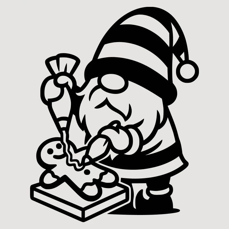 Gingerbread Baking Gnome
