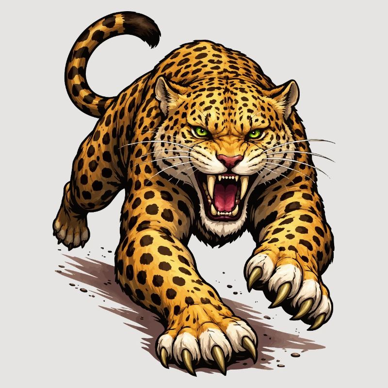 Leopard Animal Comic