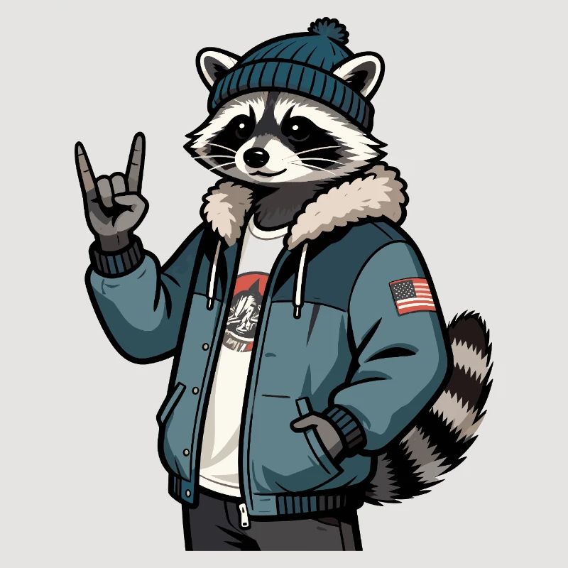 Raton laveur cool
