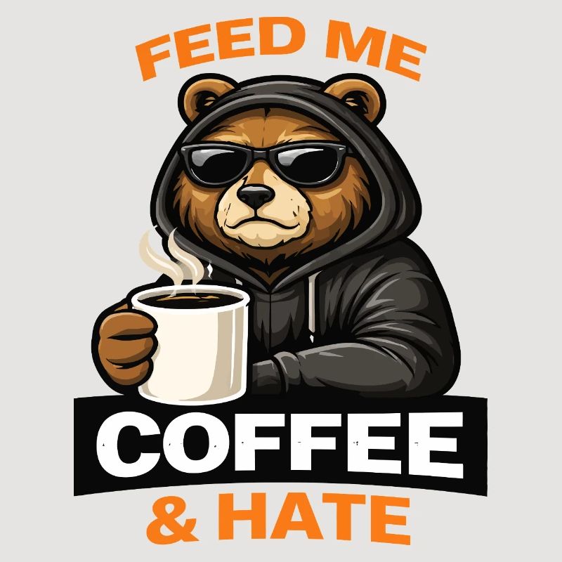 Grumpy Bear Coffee Attitude