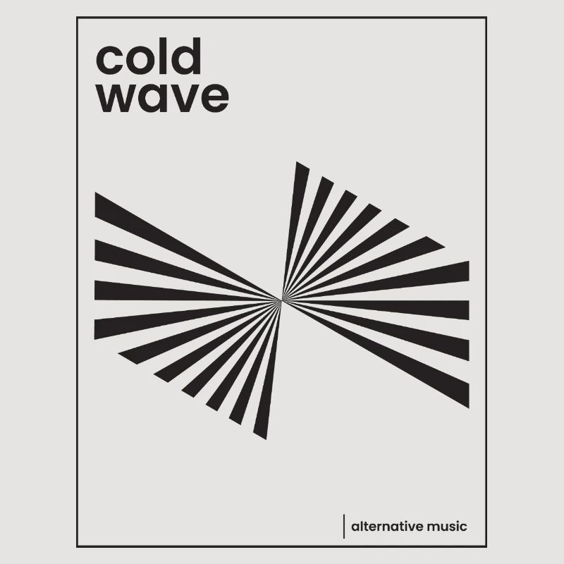 Conception d’affiche de musique Cold Wave