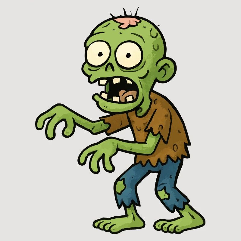 Gruseliger Comic Zombie