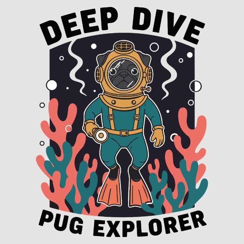 Deep Dive Pug Explorer Pug Diver