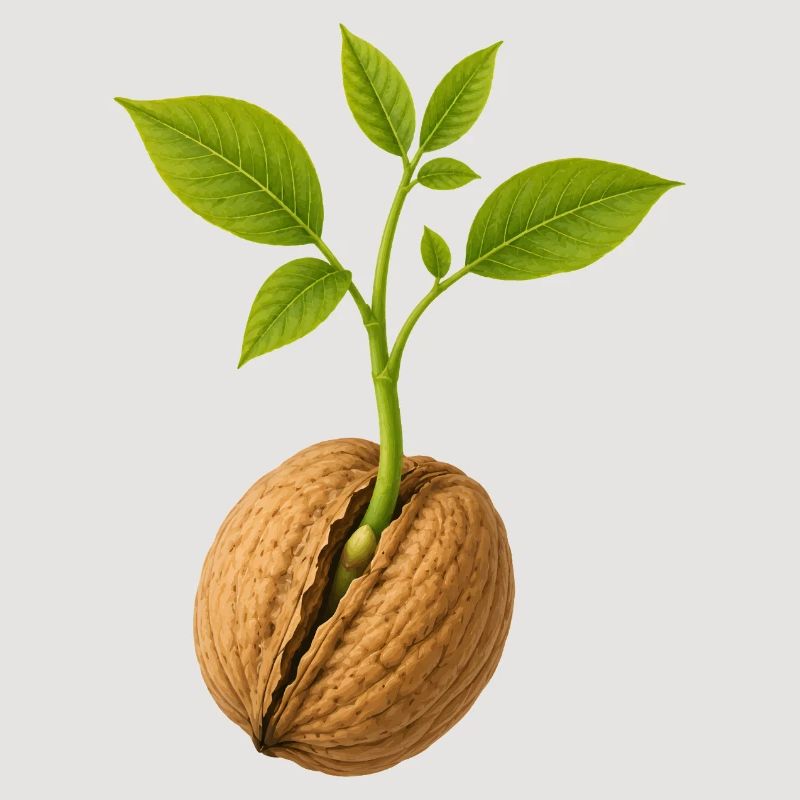 Small Grows Large Walnut Design