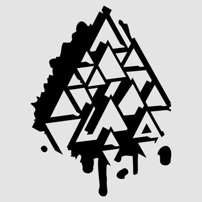 abstract Graffiti Triangle