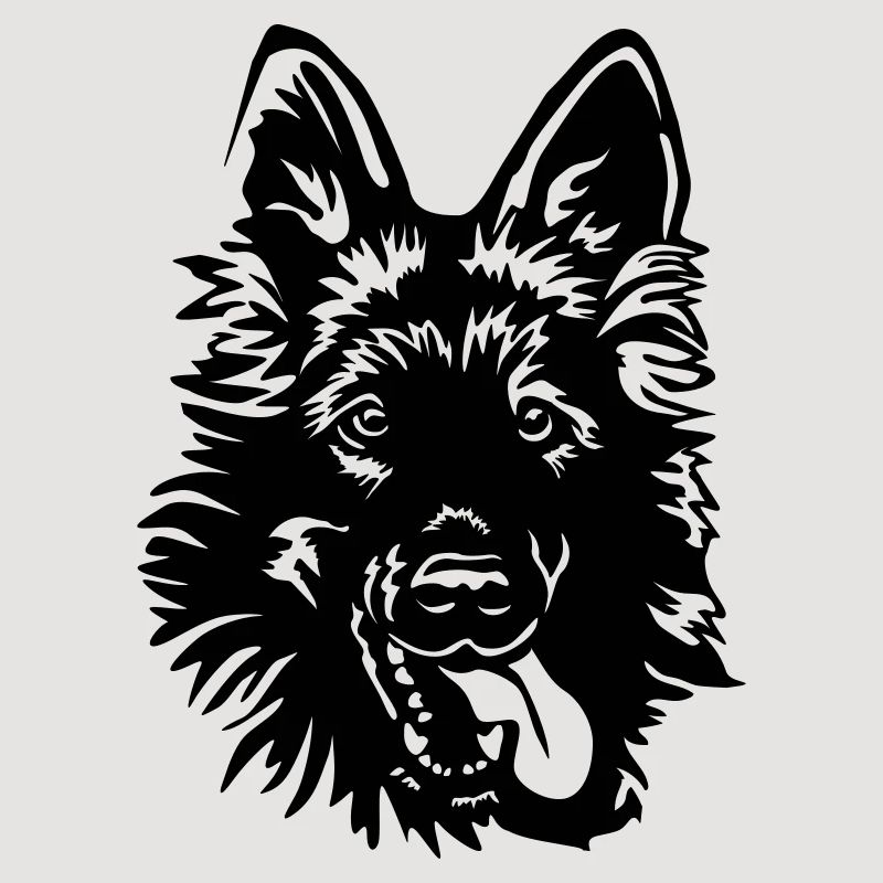 German Shepherd Head