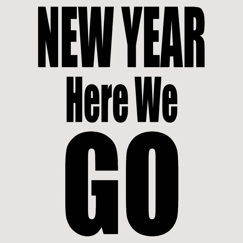 Nouvelle année, c’est parti Conception typographique audacieuse