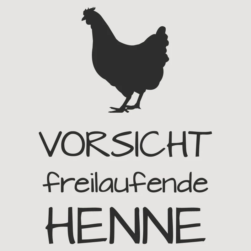 Caution hen free-range