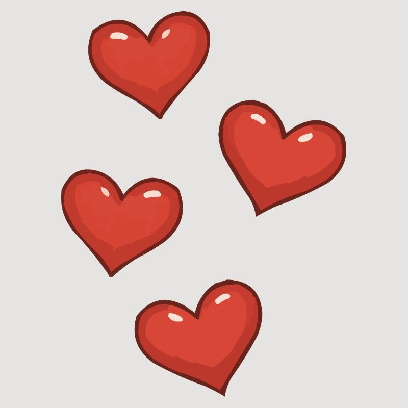 Three Red Hearts