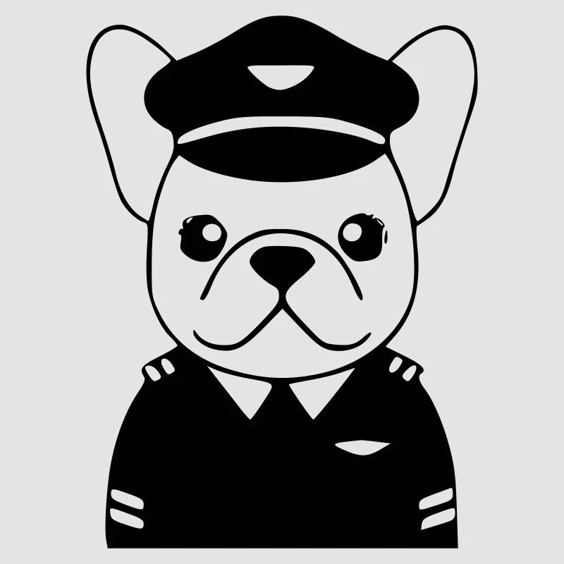 Frenchie Pilot Uniform Black