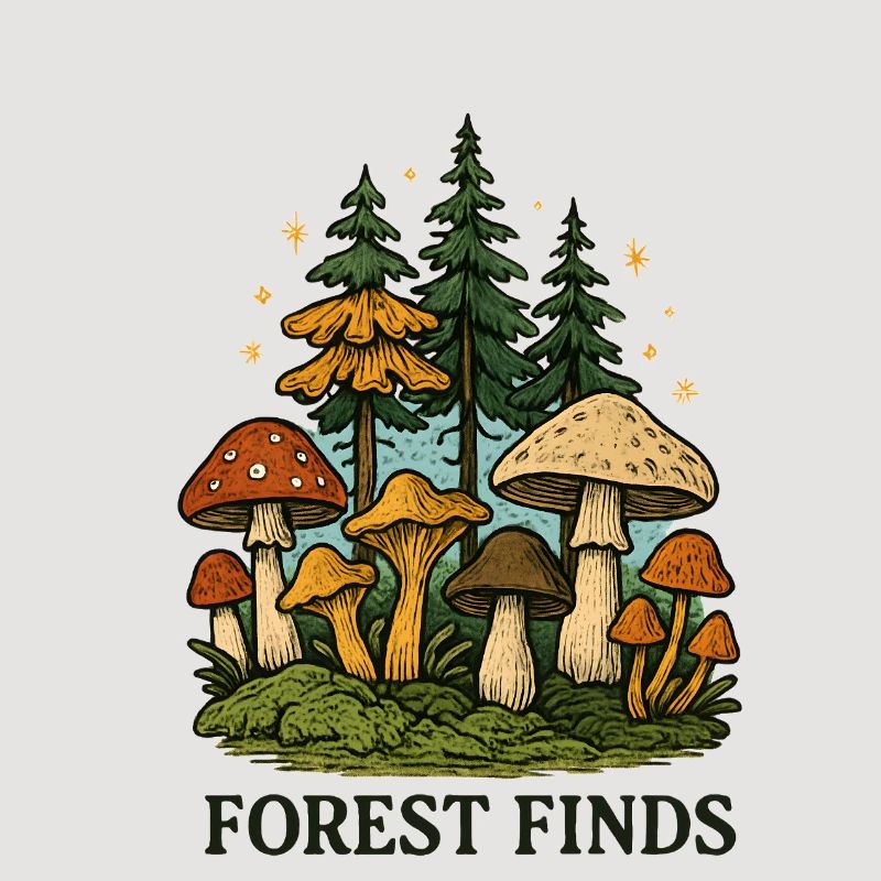 Découverte de champignons dans la forêt