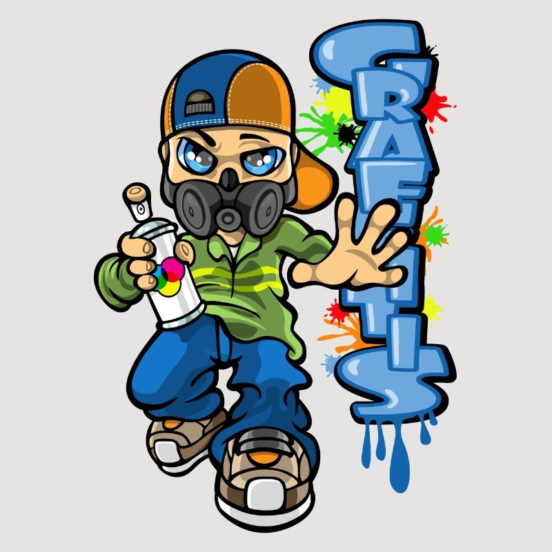B-Boy und Graffiti