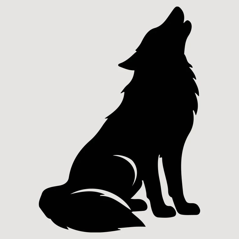 Silhouette de loup