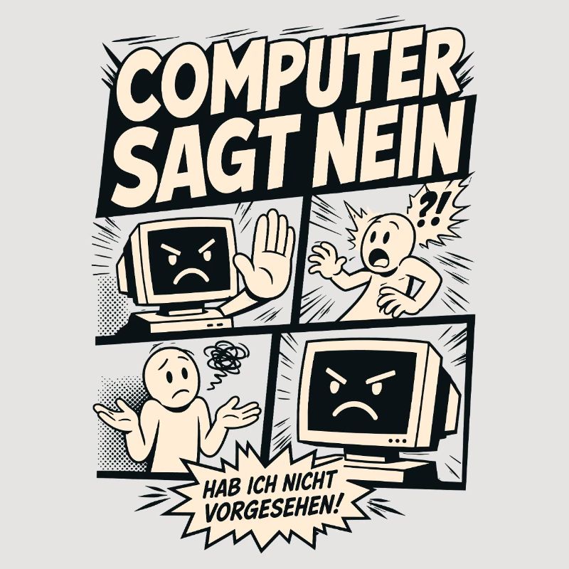 Computer sagt nein Comic Design