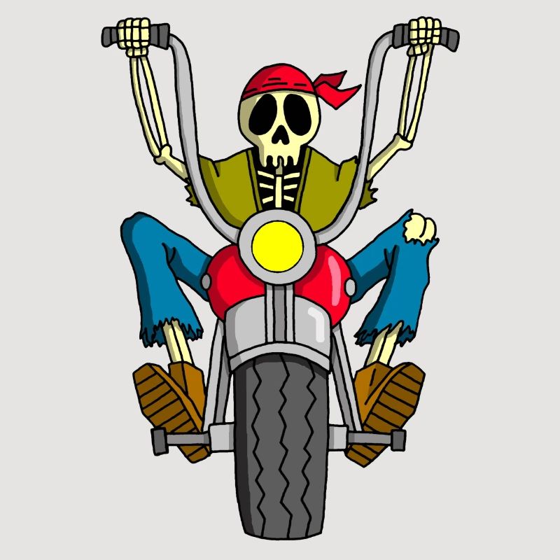 Biker skeleton
