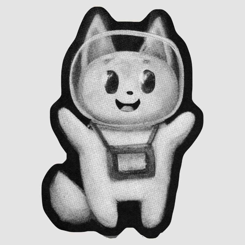Chat de l’espace rétro
