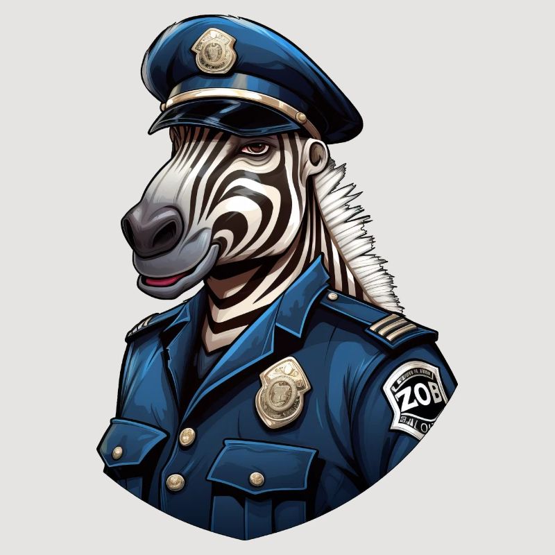 Zebra Policeman