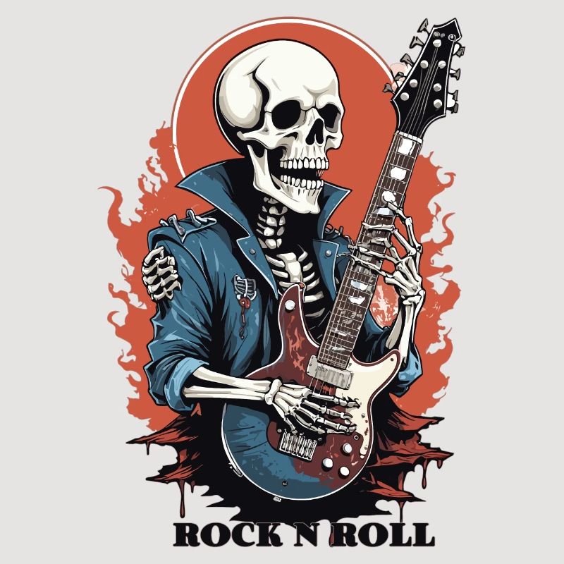 Squelette Rock 'n' Roll