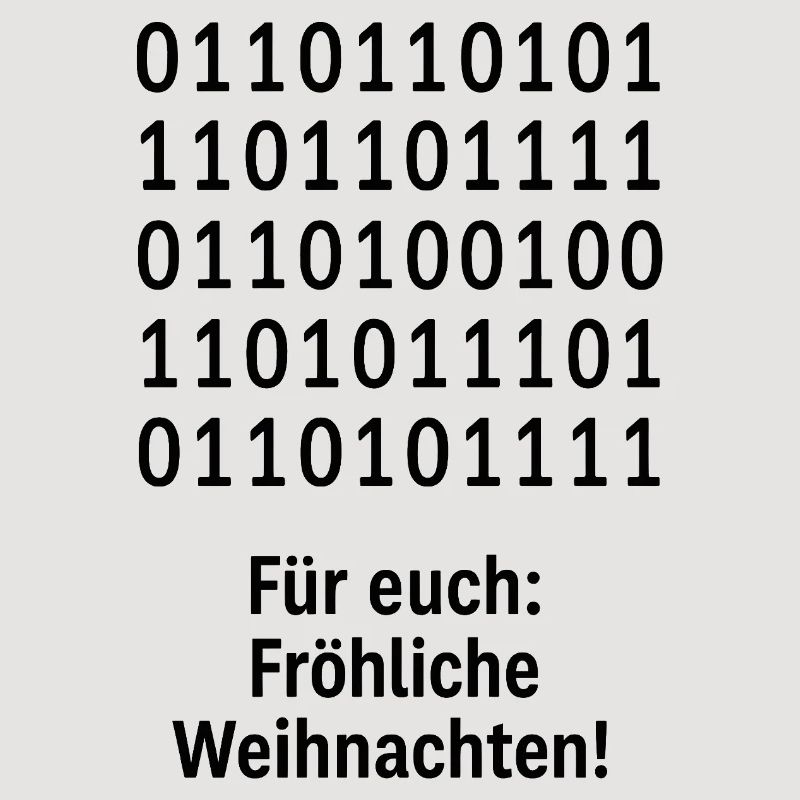 Christmas Code Binary Pattern