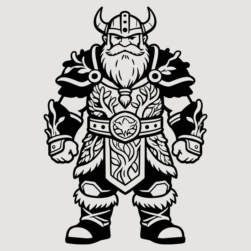 Dwarf with armor