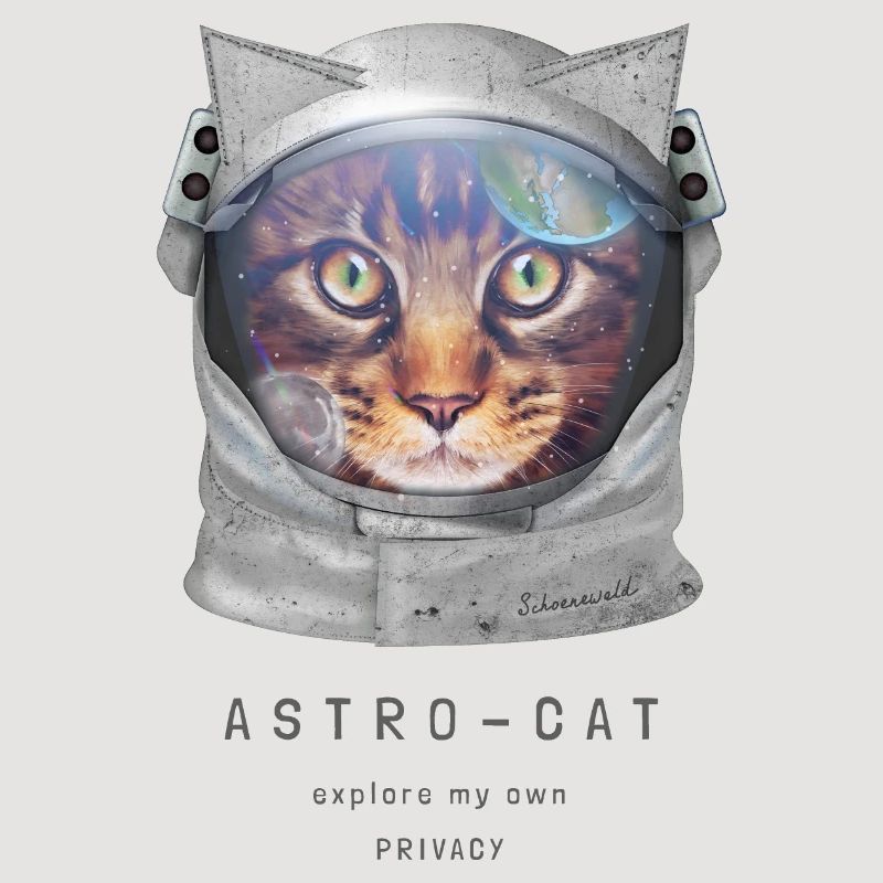 | de chat de l’espace Chat astronaute dans l’espace