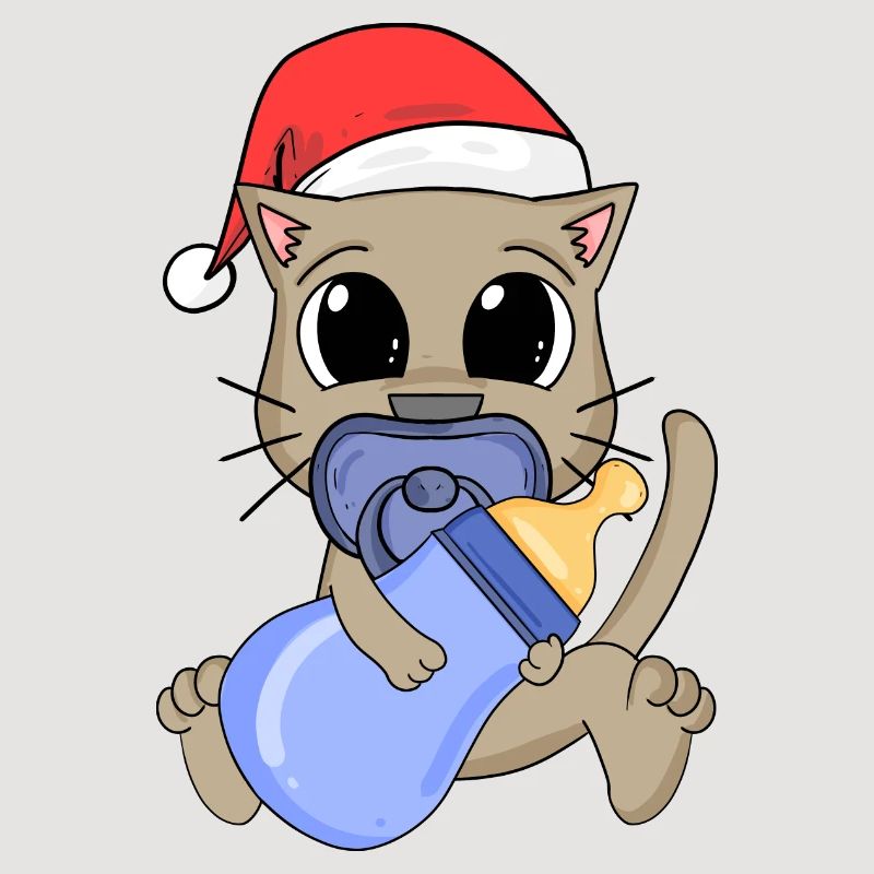 Chat Bébé Noël